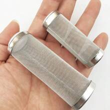 Premium Stainless Steel Fish Tank Filter - Shrimp Safe Mesh Nets & Special Filters - Secure Inflow Protector For Crystal Clear Aquariums - Silver - View 1