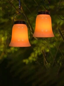 1 đèn lồng treo năng lượng mặt trời có chuông, đèn nến LED trắng ấm, đèn chuông và đèn LED kẹp trang trí ngoài trời làm quà tặng ngày lễ, quà tặng sinh nhật, trang trí lễ hội và trang trí tiệc - Nhiều màu - Xem 5