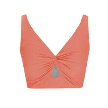 New Design Front Twist Bikini Top Summer - Dusty Pink - View 4