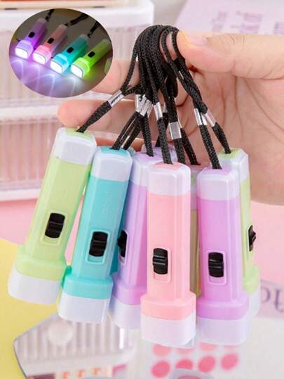 1 Set Mini Jelly Farbige LED Taschenlampen Spielzeug, Zufällige Farbe, Wimperntusche mit Helligkeit, Geburtstagsparty Gastgeschenk, Geschenktüten Füllung, geeignet für den Heimgebrauch, Projektionsbeleuchtung Spielzeug