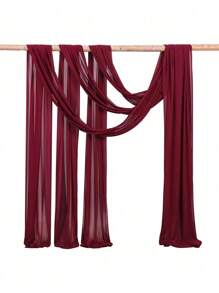 Cortinas de tul transparentes con forma de arco para decoración de fiestas, techos, arcos de boda, recepciones, tela decorativa, Navidad (300*75cm/180*30cm)