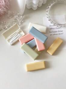 XIANG YU 1/5pcs Portable Contact Lens Stick Tool Case Set,Contact Lenses Remover And Insertion Tool (Inserter/Remover+Tweezer With Soft Tip),Candy Colorpink - D - View 3