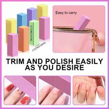 Bộ dụng cụ chăm sóc móng chuyên nghiệp 20 món/12 món. Bao gồm dụng cụ đánh bóng móng hình chữ nhật và dũa móng 100/180 grit, dụng cụ dũa và đánh bóng móng 7 trong 1. Dụng cụ làm móng - Lý tưởng cho việc chăm sóc móng chuyên nghiệp tại salon. - Nhiều màu - Xem 5