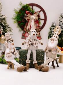 1pc Thanksgiving Knitted Decoration Decoration Atmosphere Decoration Old Man Snowman Elk Restaurant Desktop Window Decoration Decoration Decoration Home Decoration Best Gifts Birthday Christmas Decorations Room Decor Christmas