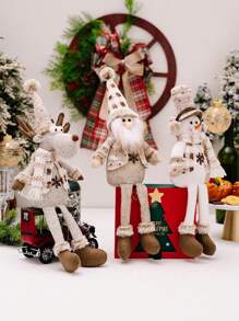 1pc Thanksgiving Knitted Decoration Decoration Atmosphere Decoration Old Man Snowman Elk Restaurant Desktop Window Decoration Decoration Decoration Home Decoration Best Gifts Birthday Christmas Decorations Room Decor Christmas
