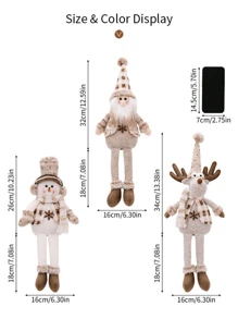 1pc Thanksgiving Knitted Decoration Decoration Atmosphere Decoration Old Man Snowman Elk Restaurant Desktop Window Decoration Decoration Decoration Home Decoration Best Gifts Birthday Christmas Decorations Room Decor Christmas