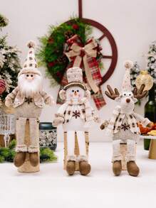 1pc Thanksgiving Knitted Decoration Decoration Atmosphere Decoration Old Man Snowman Elk Restaurant Desktop Window Decoration Decoration Decoration Home Decoration Best Gifts Birthday Christmas Decorations Room Decor Christmas