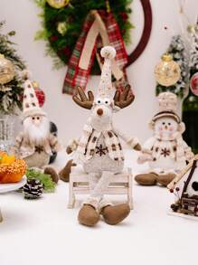 1pc Thanksgiving Knitted Decoration Decoration Atmosphere Decoration Old Man Snowman Elk Restaurant Desktop Window Decoration Decoration Decoration Home Decoration Best Gifts Birthday Christmas Decorations Room Decor Christmas