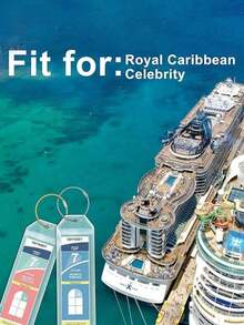 2/5/10 Pcs Luggage Tags For Cruise Ship Essentials For NCL, Princess, Carnival, Royal Caribbean And Celebrity Cruise Necessities Cruise Luggage Tag Holder, Clear Waterproof Cruise Luggage Tags For Royal Caribbean And Celebrity Ships, Cruise Essential Travel Accessories For 2024-2025 Royal Caribbean Luggage Tag Holders, Zip Seal Clear Cruise Luggage Tag Holder With Steel Loops For Royal Caribbean & Celebrity Cruise Essentials - Multicolor - View 9