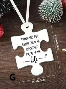 1 件感谢礼物、心形标语图形友谊礼物、带文字的亚克力心形饰品、朋友礼物、悬挂装饰、派对礼品、奇怪的东西、送给女性朋友的鼓舞人心的积极礼物、母亲节礼物（绳子颜色和款式随机，不含包）