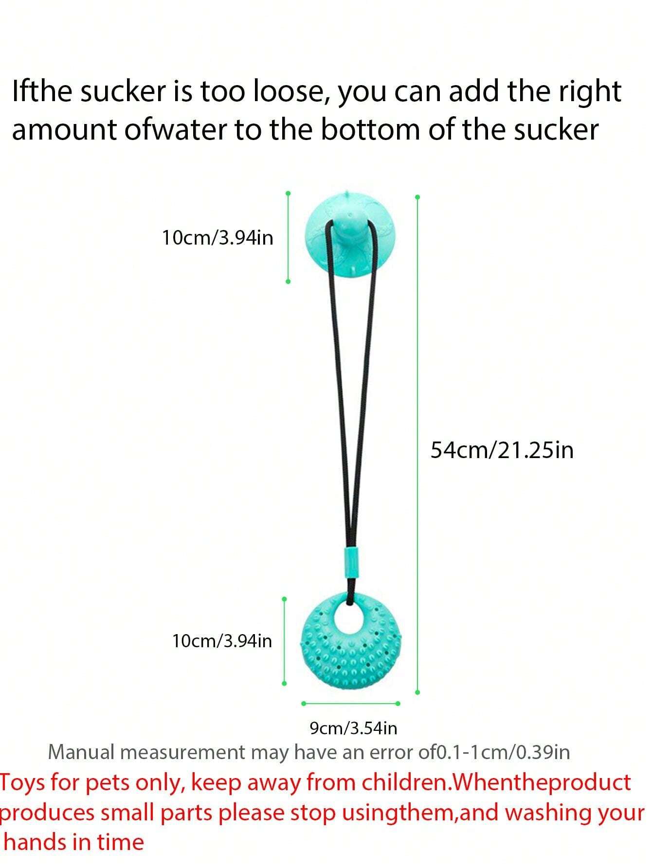 Pet Suction Cup Interactive Toy For Dog, Chew Puzzle Feeder Ball SHEIN UK