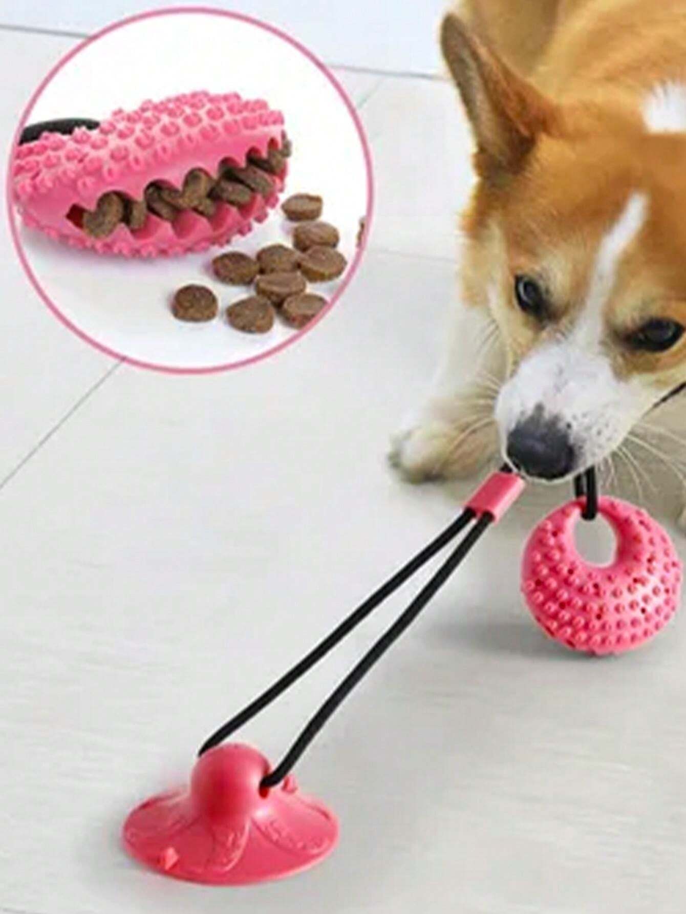 Pet Suction Cup Interactive Toy For Dog, Chew Puzzle Feeder Ball SHEIN UK