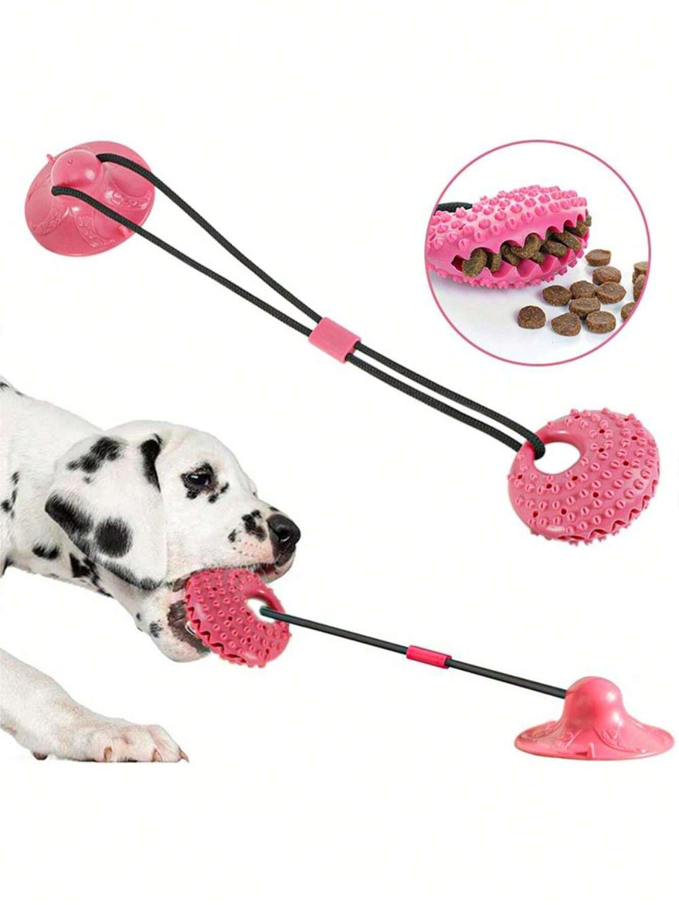 Pet Suction Cup Interactive Toy For Dog, Chew Puzzle Feeder Ball SHEIN UK