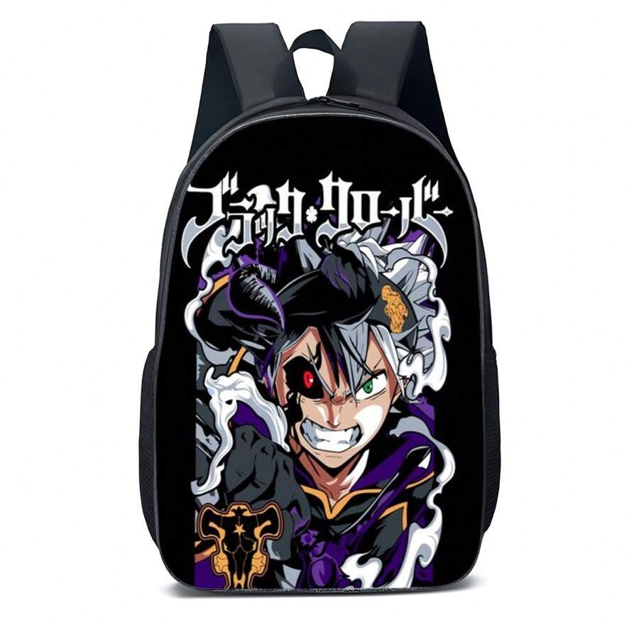 Youth Backpack Children's Anime Character Varied Prints Colorful Design New Tours - màu đen - Xem 1