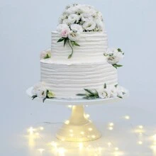 VILAVITA 3Pcs Cake Stand, White/Gold Cake Stand Set Diameter 8" 10" 12", Perfect Dessert Table Display Set, Cupcake&Cake Stands For Party, Wedding, Birthday, Baby Shower, Celebration - 白色 - 查看 4