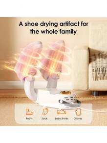 Asciugatore per scarpe Asciugatore elettrico per scarpe e scarponi Scalda-rimozione odori UV per scarponi da neve Calzini da ginnastica Nessun rumore | Spina europea