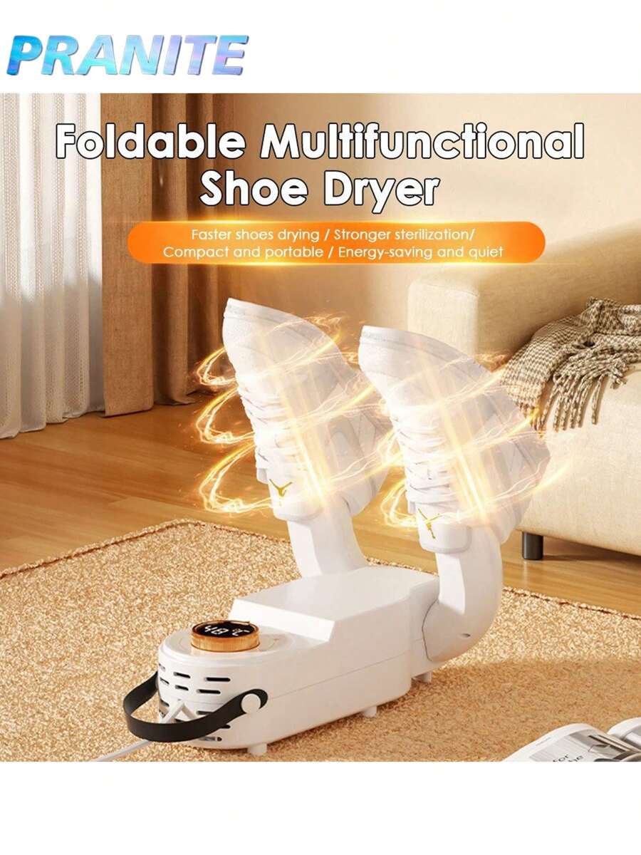 Asciugatore per scarpe Asciugatore elettrico per scarpe e scarponi Scalda-rimozione odori UV per scarponi da neve Calzini da ginnastica Nessun rumore | Spina europea
