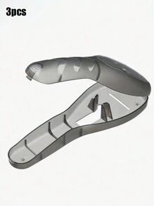 1 件紧凑型保护剃须刀盒 - 透明、防尘旅行储物袋、耐用塑料剃须刀架、学校化妆包、旅行必需品、假日必备品、美容、防水防尘盒 - 黑色 - 查看 4