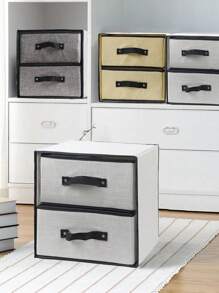 1pc 2 Layer 2 Drawer Fabric Storage Box, Water-Washable Linen-Like Drawer Type Bra & Underwear Organizer Box (4 Colors Available)Bedroom,Organizer,Organiser,Home Storage,White T Shirt Women,Black Pants Women,Ladies Winter Clothes,Dress,Winter Clothes For Ladies,Elegant Woman Dresses,White Shirt For Ladies,Long Sleeve,White Jumpsuit For Women,Spring Dresses For Women,Spring Outfits For Women,Spring,Spring Clothes,Minimalist,Summer Tops