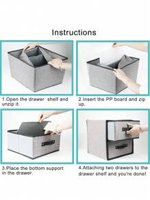 1pc 2 Layer 2 Drawer Fabric Storage Box, Water-Washable Linen-Like Drawer Type Bra & Underwear Organizer Box (4 Colors Available)Bedroom,Organizer,Organiser,Home Storage,White T Shirt Women,Black Pants Women,Ladies Winter Clothes,Dress,Winter Clothes For Ladies,Elegant Woman Dresses,White Shirt For Ladies,Long Sleeve,White Jumpsuit For Women,Spring Dresses For Women,Spring Outfits For Women,Spring,Spring Clothes,Minimalist,Summer Tops