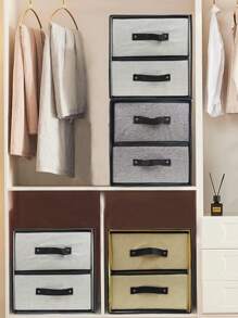 1pc 2 Layer 2 Drawer Fabric Storage Box, Water-Washable Linen-Like Drawer Type Bra & Underwear Organizer Box (4 Colors Available)Bedroom,Organizer,Organiser,Home Storage,White T Shirt Women,Black Pants Women,Ladies Winter Clothes,Dress,Winter Clothes For Ladies,Elegant Woman Dresses,White Shirt For Ladies,Long Sleeve,White Jumpsuit For Women,Spring Dresses For Women,Spring Outfits For Women,Spring,Spring Clothes,Minimalist,Summer Tops
