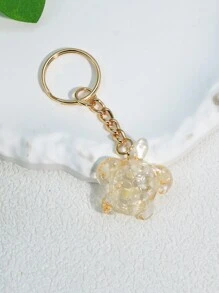 1 móc khóa hình con rùa, móc khóa túi nhựa tối giản, quà tặng màu hồng phụ kiện xe hơi trường học hoạt hình dễ thương phong cách Goth Y2k móc khóa túi xe giáo viên bạn bè chị em ý tưởng quà tặng - rùa nhỏ - Xem 8