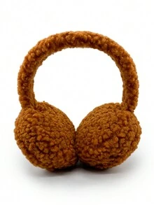 1pc Women Solid Color Fluffy Foldable All-Match Ear Muffs, Versatile And Warm - Multicolor - View 8