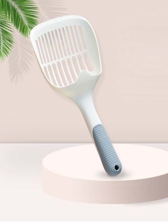 1 件超大号空心手柄猫砂铲，适用于商店的塑料宠物垃圾铲，简单设计的猫砂爪