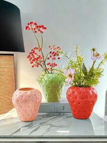 1 chiếc bình hoa dâu tây lấy cảm hứng từ phong cách cổ điển, bình gốm trang trí, bình trang trí nhà độc đáo, thích hợp cho phòng khách, nhà bếp, sân vườn, quà tặng dâu tây tuyệt vời nhất - Nhiều màu - Xem 7