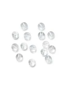 20/50/100 Cái/Lô 0,31in Hạt Tròn Acrylic Trong Suốt Hạt Rời Cho Vòng Cổ Vòng Tay Móc Khóa Kẹp Tóc Làm Đồ Thủ Công DIY Phụ Kiện - Bóng acrylic trong suốt - Xem 9