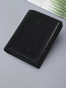 1 件男士钱包，男士 PU 皮革短钱包，荔枝纹信用卡钱包，多功能短钱包薄钱包 - 彩色 - 查看 5