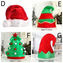 1 件创意趣味红腿帽圣诞装饰，成人小丑服装帽子，适合圣诞派对 - 彩色 - 查看 4