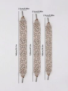 1 对时尚豹纹鞋带，柔软缎面鞋带，适合休闲鞋、运动鞋、女孩，2.5 厘米宽（5 种颜色可选），返校用品，女鞋靴子配件，适用于户外、运动、旅行、家居、办公室、学校 - 彩色 - 查看 2