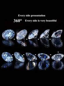 0,8-10 ct Pierre Moissanite ronde classique en vrac pour la création de bijoux, couleur D, clarté VVS1, un choix de cadeau idéal
