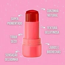 Sweet Girl Jelly Blush Stick Jelly Lazy Repair Even Skin Color Bright Blush Dual-Use Lip Rouge Stick - 01 - Xem 8