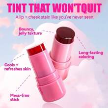 Sweet Girl Jelly Blush Stick Jelly Lazy Repair Even Skin Color Bright Blush Dual-Use Lip Rouge Stick - 01 - Xem 6