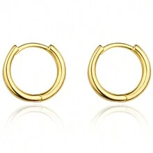 18K GOLD PLATED SMOOTH RING - 金色 - 查看 1