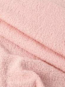 1pc Teddy Fleece Fabric With Small Granule, Warm Sofa Cushion Cover Lining Fabric For Autumn/Winter Clothing