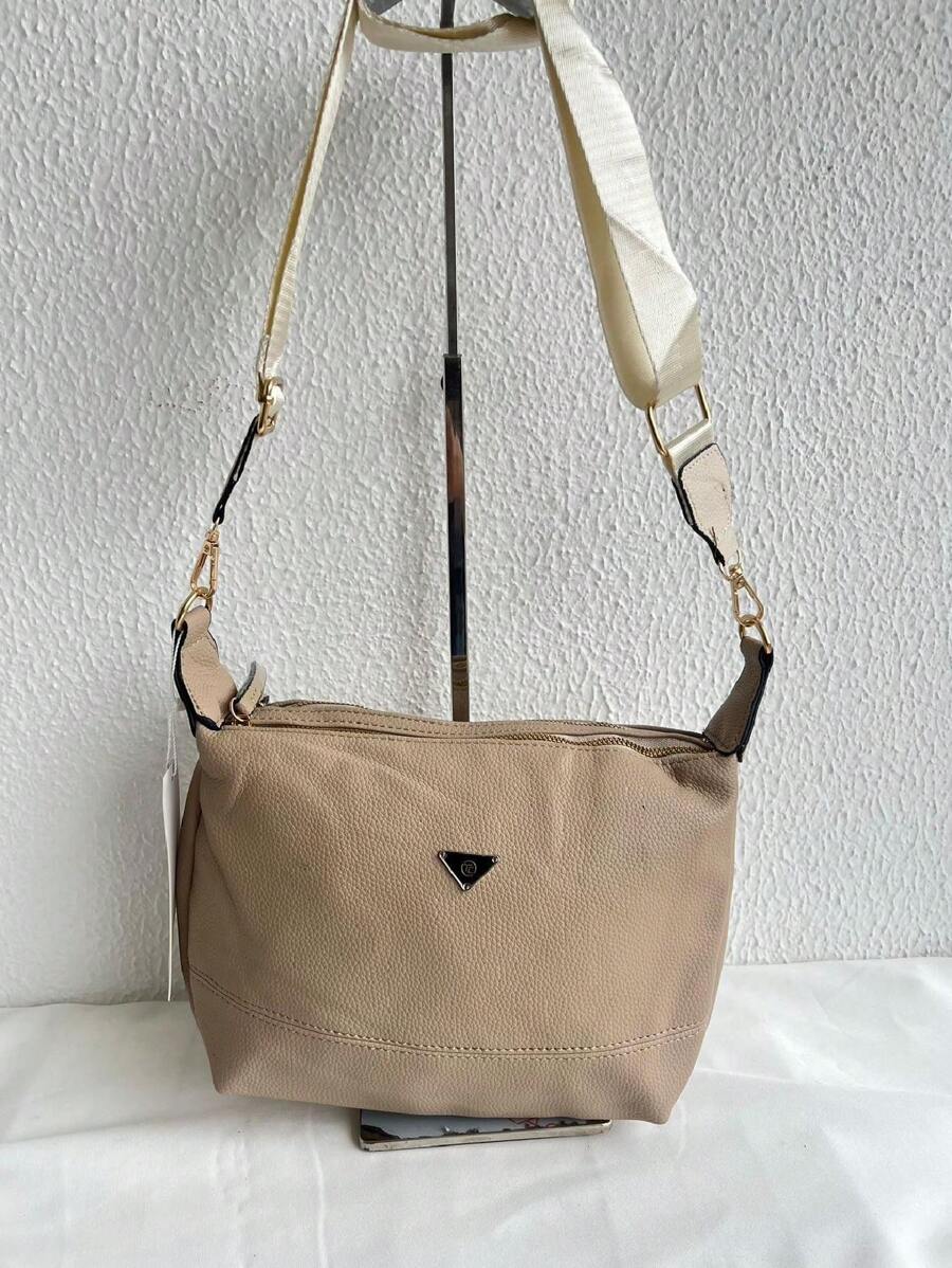 Excellent Bag Women's Bag With Two Zippers / Synthetic Leather - Màu be - Xem 1