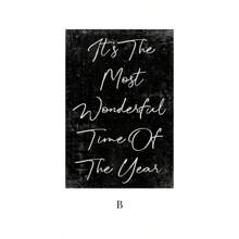 1PC Black And White Tree Farmhouse Snow Minimalist Posters And Prints Canvas Murals Home Living Room Bedroom Decoration Gifts For People No Frame Home Decor Christmas Decorations Christmas