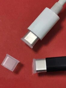 20 nắp cổng sạc chống bụi bằng silicon Type-C, cáp dữ liệu và bộ bảo vệ bộ chuyển đổi - Nhiều màu - Xem 2