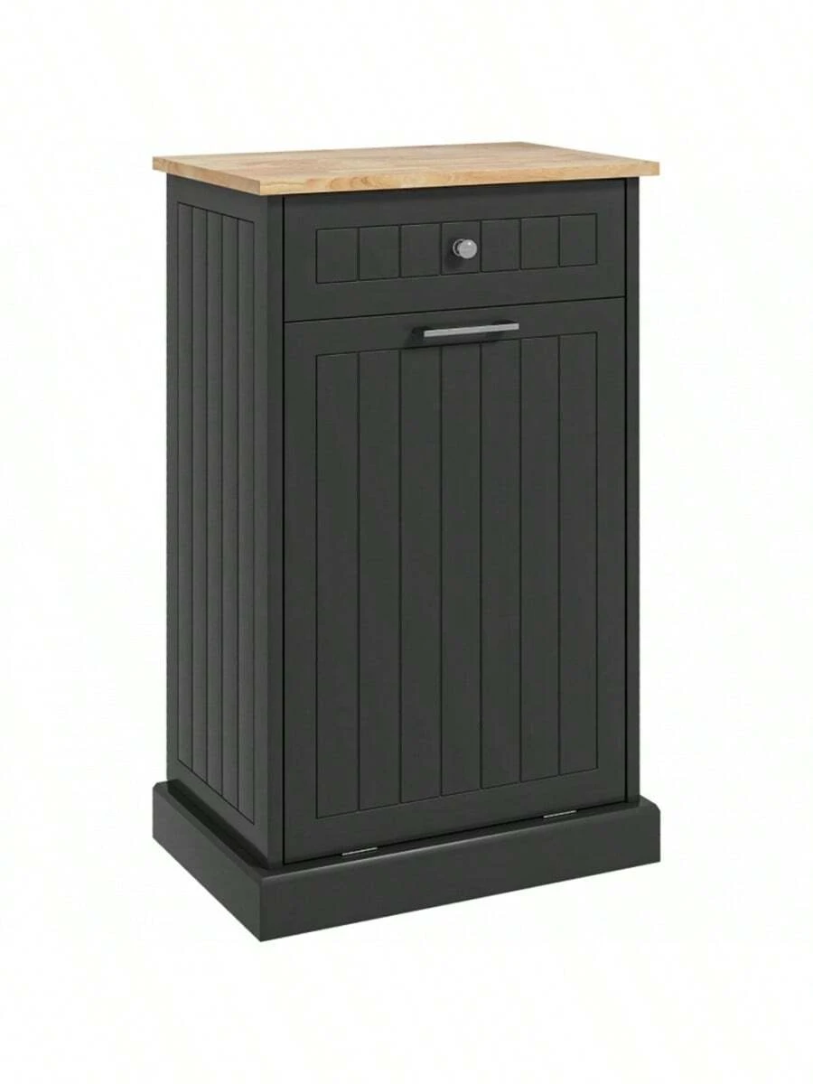 Kitchen Tilt Out Trash Bin Free Standing Recycling