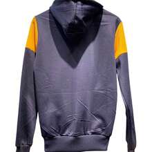 Sudadera Para Hombre Con Capucha Bolsillo y Cordones Casual Con Estampado Casual - Azul Marino - Ver 2