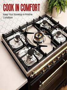 10/50 miếng phủ bếp gas bằng nhôm - Tấm lót bếp gas vuông bằng giấy bạc dày hơn - Tấm bảo vệ bếp gas dùng một lần, (Đường kính ngoài: 9 X 9 inch) - Nhiều màu - Xem 5