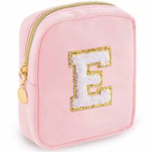 1PC Academy Style Nylon Towel Embroidered Letter Makeup Bag Valentine's Day Gift Indoor Toilet Bag Lipstick Cosmetics Travel Vacation Storage Bag Key Card Miscellaneous Storage Change Bag Makeup Organizer Makeup Storage Bag Mini Pouch Travel Small Makeup Case Accessories Make Up Holder Brush Bag Make Up Container Cosmetic Bag Travel Essentials Ladies Accessories Travelling Stuff Makeup Bags Makeup Pouch Make Up Pouch