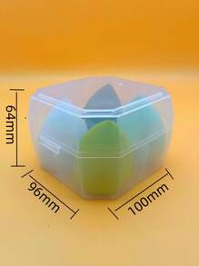 4pcs/Set Makeup Sponge Makeup Sponges, Teardrop Shaped, Soft, Won't Soak Up Powder, Expand When Wet, Suitable For Makeup, Touch-Ups, And Travel