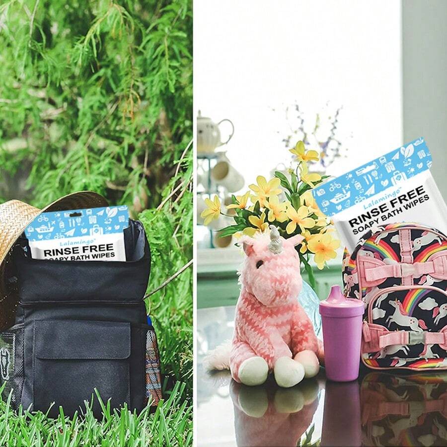 Disposable No Rinse Bathing Wipes For Senstive Skin 25 Pack AllIn