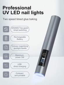 1 件 USB 可充电手持式美甲灯、UV 美甲灯、感恩节便携式沙龙速干 USB 美甲烘干机、用于固化所有指甲凝胶的 UV LED 美甲灯、家用可充电美甲工具、凝胶指甲固化灯、凝胶指甲 LED 灯、便携式迷你美甲烘干机、凝胶抛光 UV 美甲灯、家庭 DIY 美甲美甲工具、送给女孩的最佳礼物 - 彩色 - 查看 3