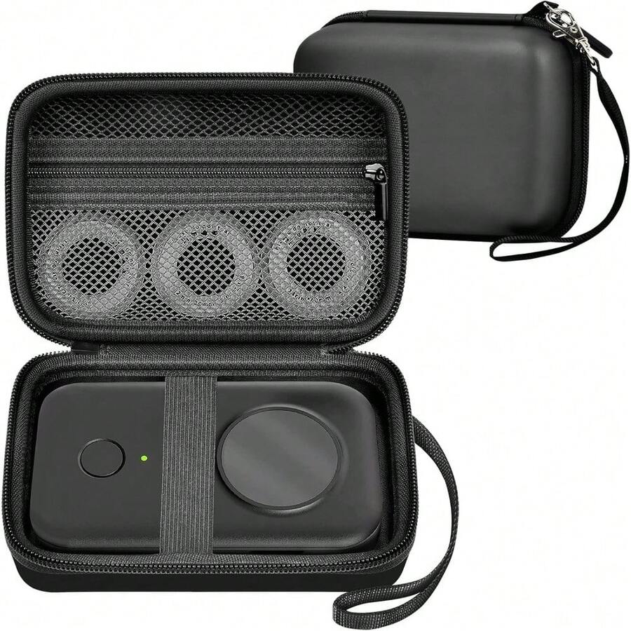 ALKOO 适用于 Phomemo D30 D35 M02/ M02S/ M02 的保护壳，适用于 NELKO 标签机、JADENS、Memoking、SUPVAN 标签机贴纸存储架胶带纸卷和 USB 数据线（仅盒子） - 黑色 - 查看 1