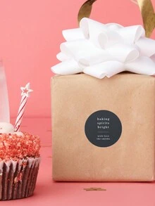 24 件/48 件/72 件个性化圣诞贴纸圣诞涂鸦礼品标签标签信封封口冬青定制节日标签个性化圣诞快乐标签节日礼物标签发件人贴纸节日礼物标签 - 彩色 - 查看 6